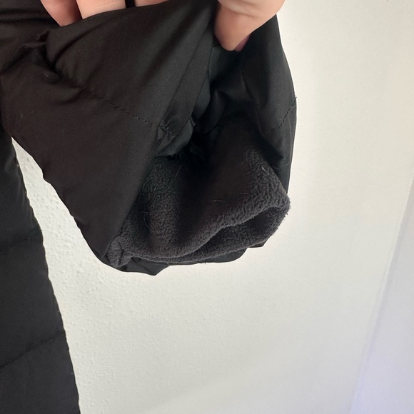Lands End Black Down Puffer Coat M - Picture 7 of 8